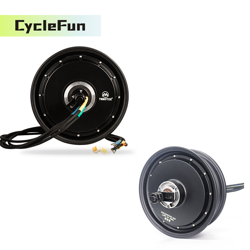 72V 8000W Brushless Hub Motor - 8000W YMMOTOR 12*3.5 inç Tekerlek İçi