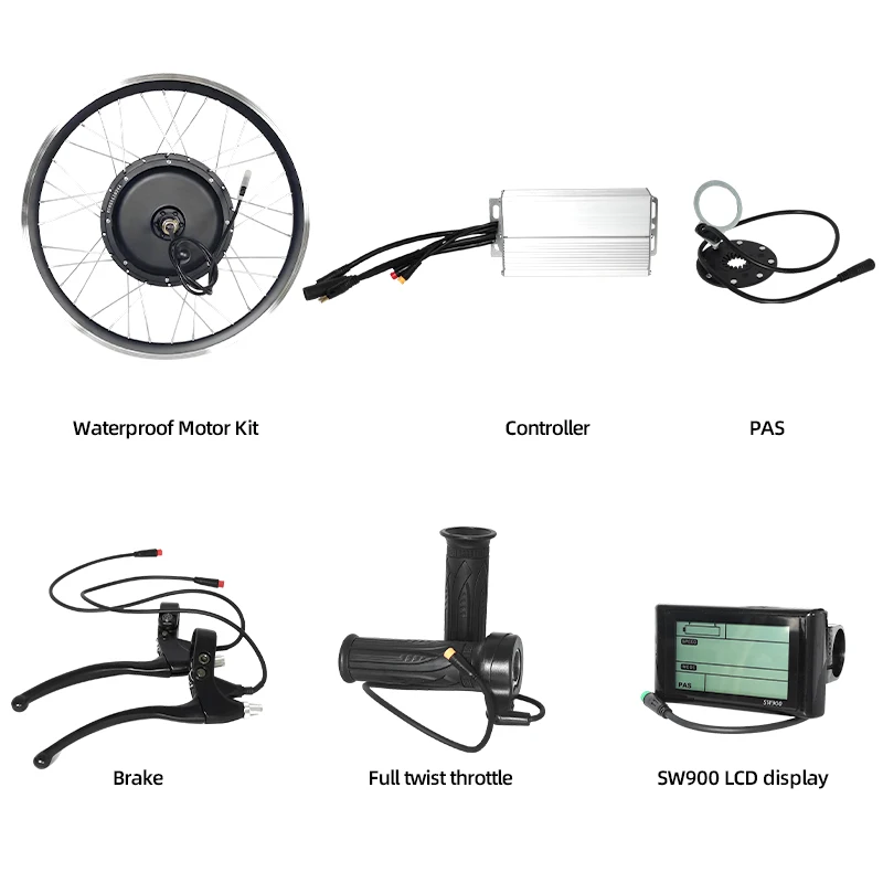 Yeni Elektrikli Dönüşüm Kiti 7 - 12000W Electric Motorcycle Hub Motor incelemesi ve fiyatı