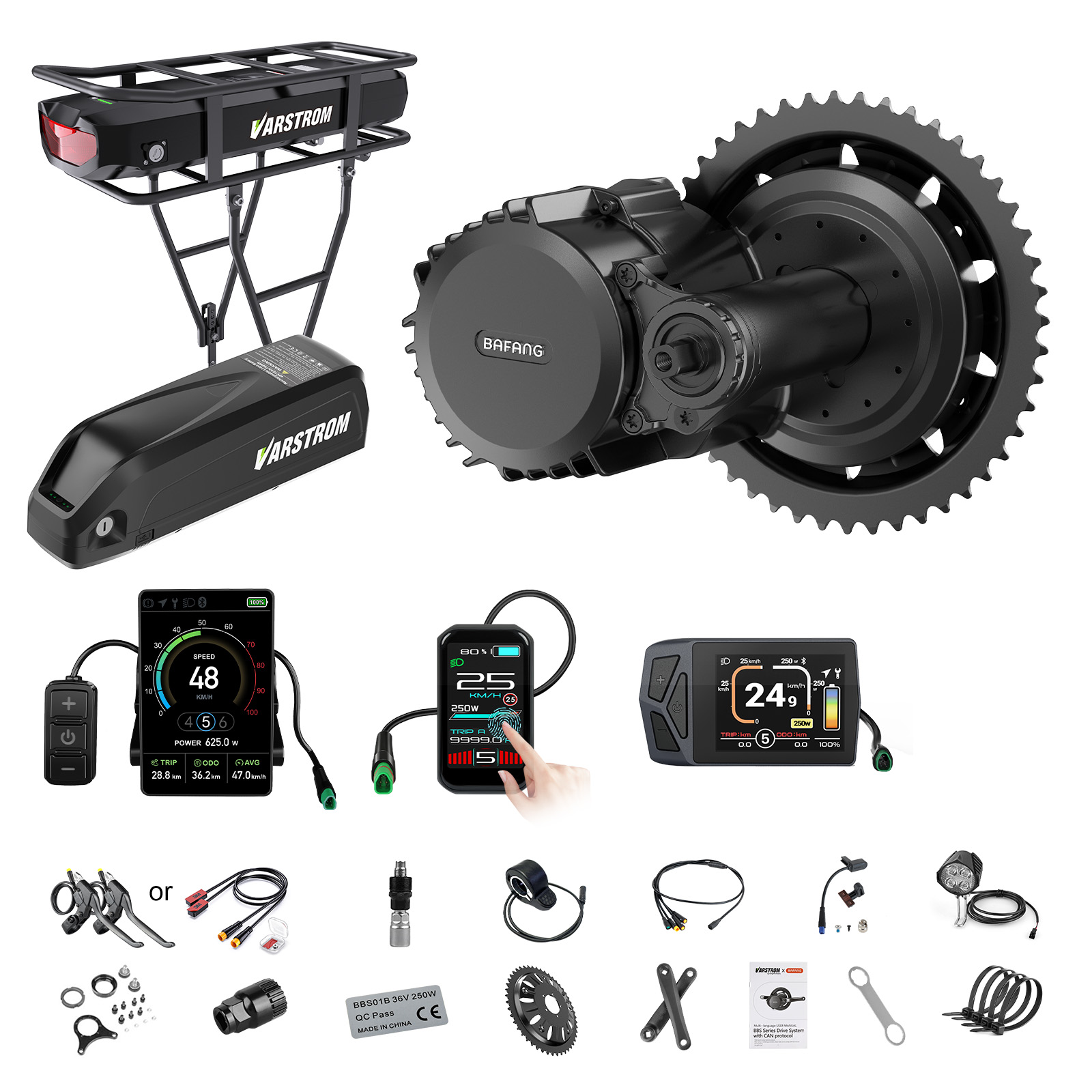 [ABD Gönderimi] Bafang Motor 7 - Torque Sensor Mid Drive Motor Kit incelemesi ve fiyatı