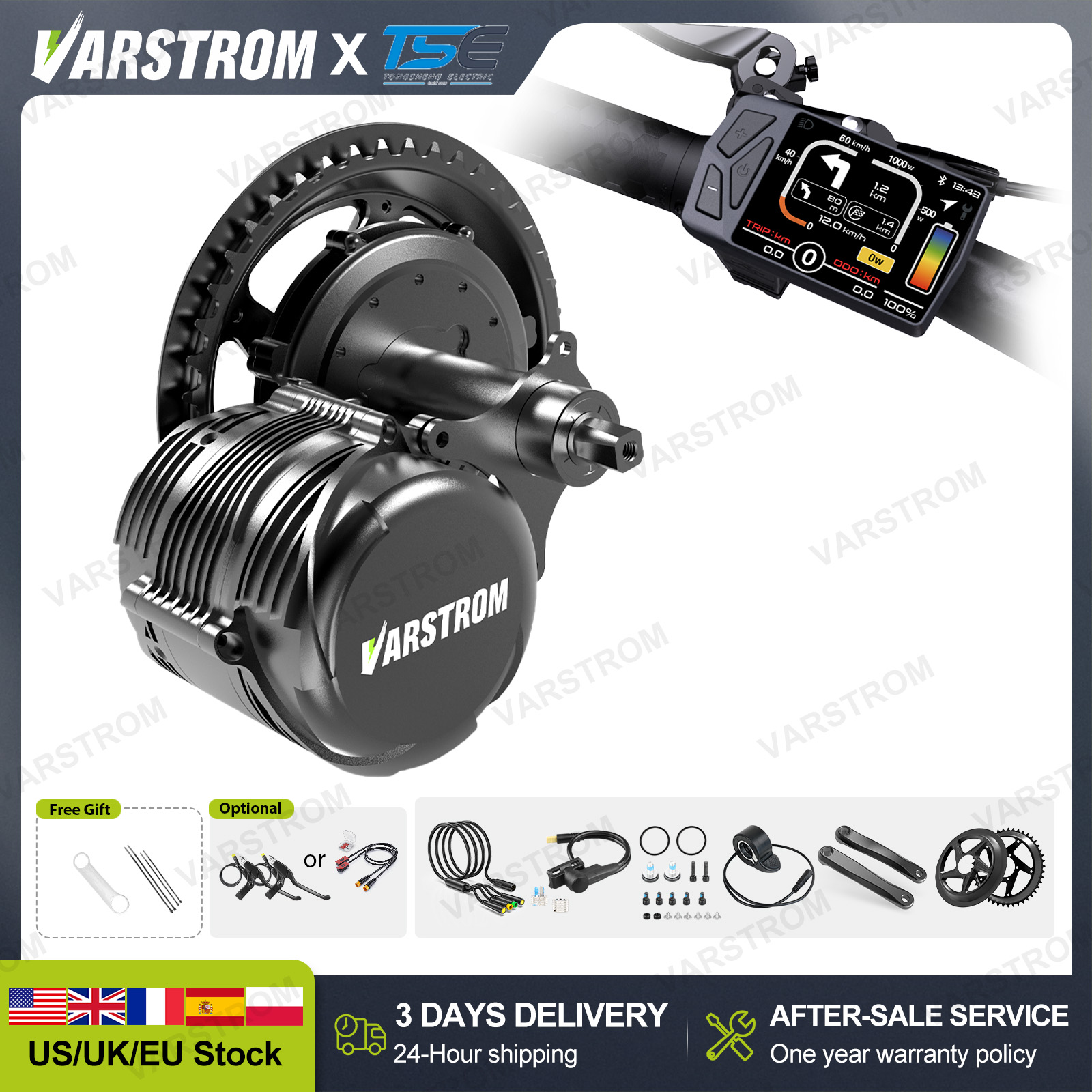[ABD Stokları] Tongsheng 750W  - Torque Sensor Mid Drive Motor Kit incelemesi ve fiyatı