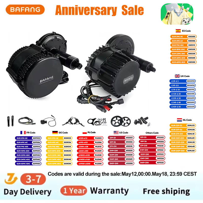 Bafang BBSHD 1000W 52V 48V 68m - Mid Drive Conversion Kit 1000W incelemesi ve fiyatı