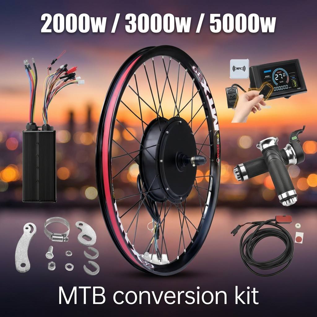 72V 5000W E-bisiklet Kiti, S96 - 5000W Hub Motor Kit 72V incelemesi ve fiyatı