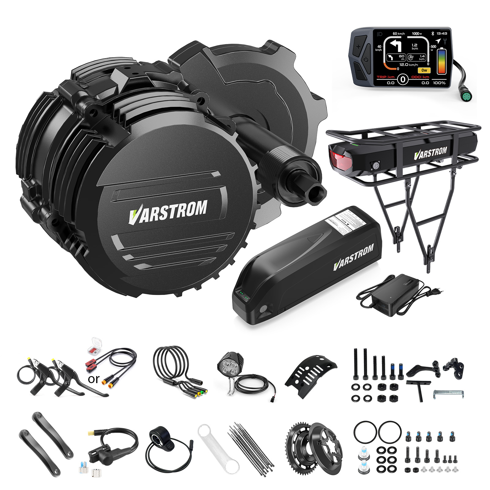 [ABD STOK] Varstrom 48V500W 75 - Torque Sensor Mid Drive Motor Kit incelemesi ve fiyatı